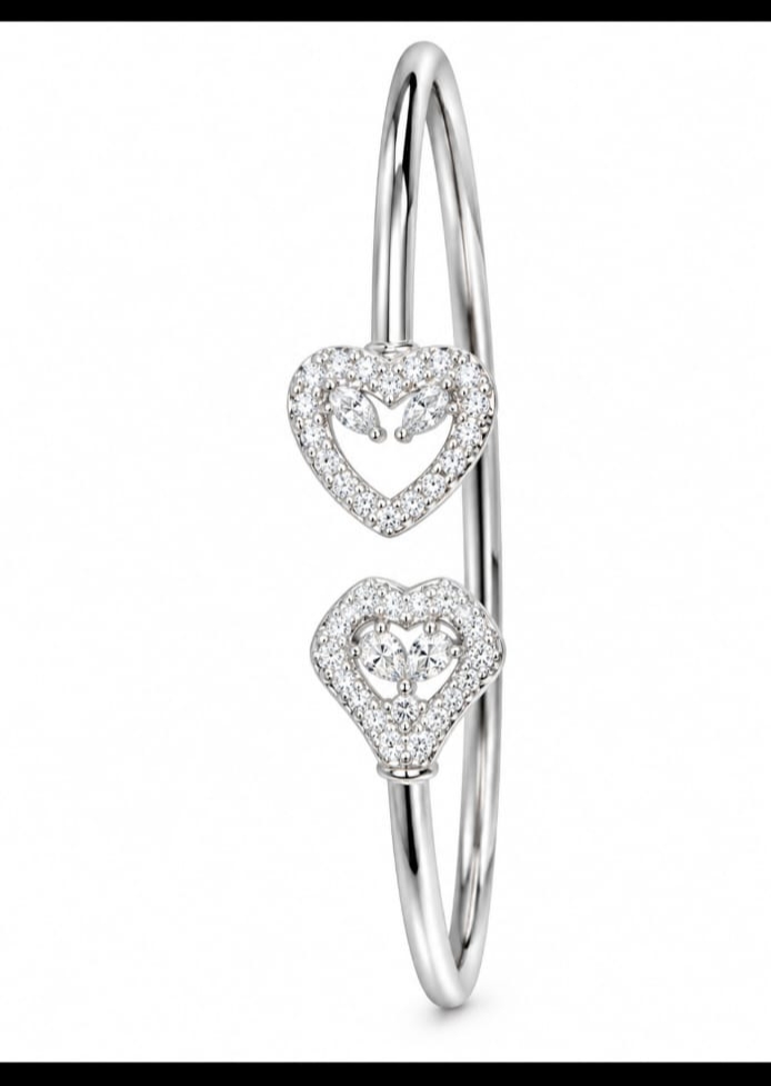 Twin Heart Radiance Bangle 