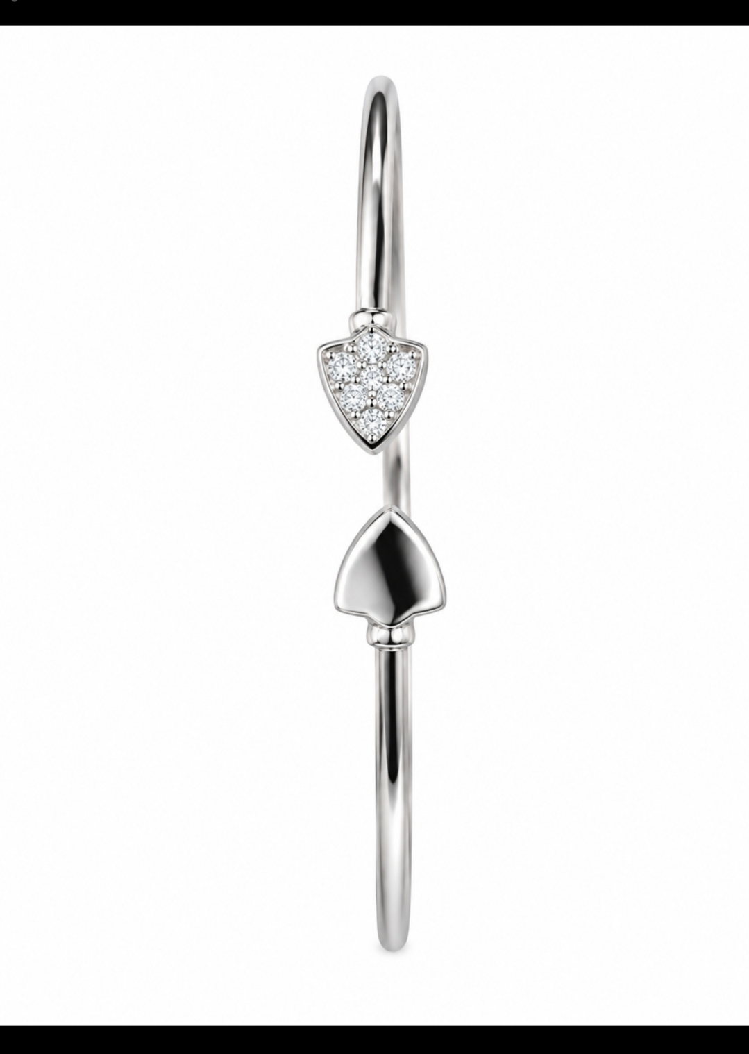 Spade Open Bangle